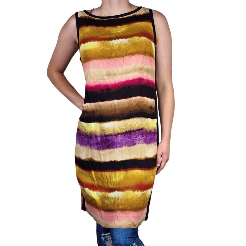 Ann Taylor multicolor striped dress Size 8 - Picture 3 of 5